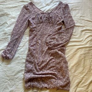 Purple Floral Dress SOLD